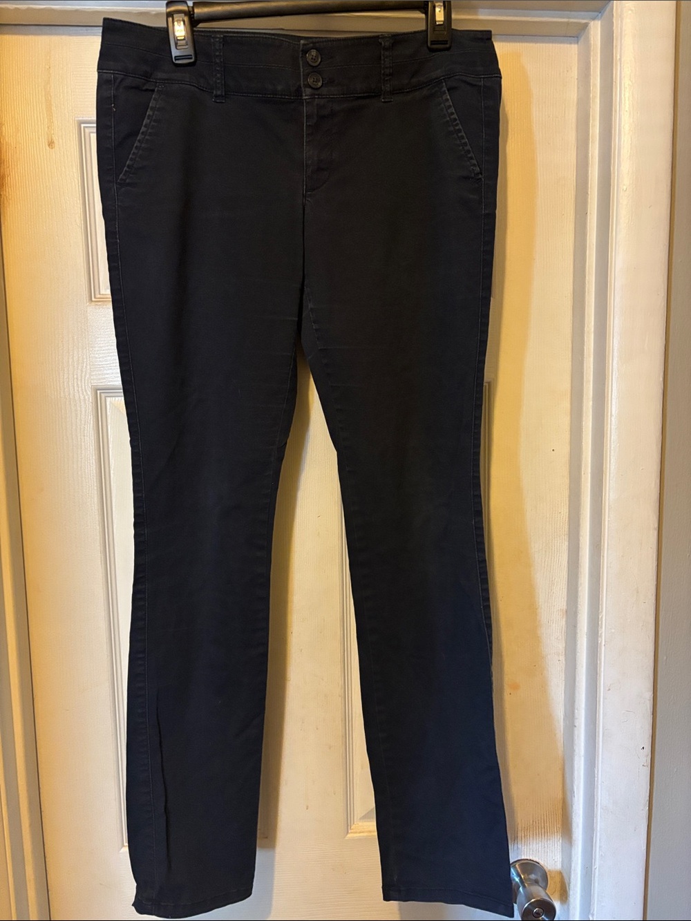American Eagle Outfitters Stretch Pants Navy Size 8 Long NWOT Skinny
